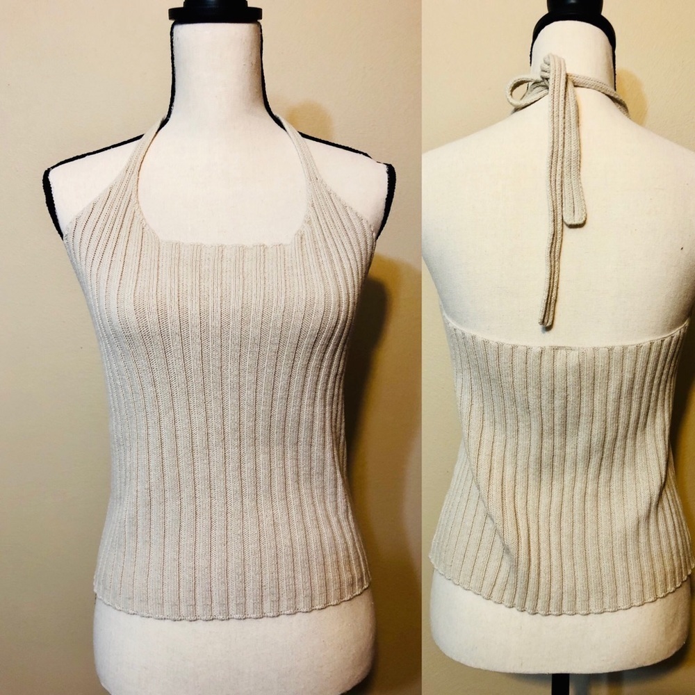 Knit crop Langenis top 100% cotton